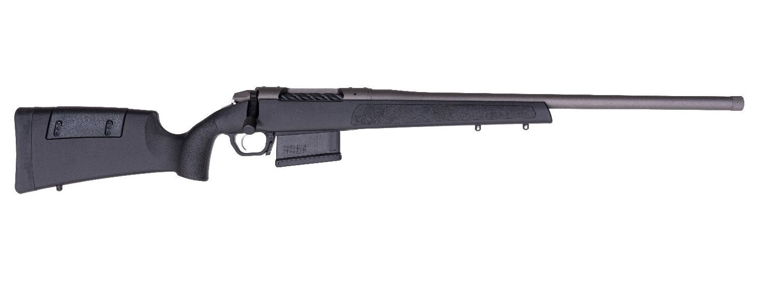 Weatherby 3WR04308NR0T 307 Range SF 308 Win 5+1 20" Tungsten Cerakote Heavy Threaded Barrel, Tungsten Cerakote Drilled & Tapped Steel Receiver, Adj Cheek Piece & LOP Black Synthetic Stock