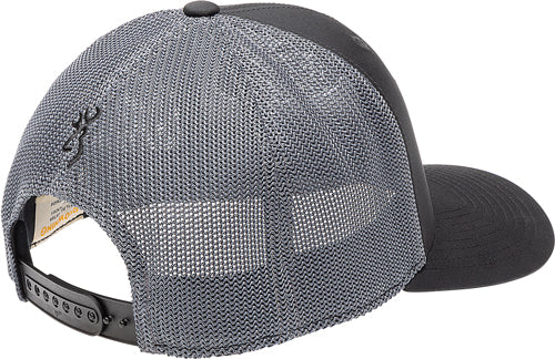Browning Elk Ridge Black Gray Mesh Back 110 Rec Patch Cap