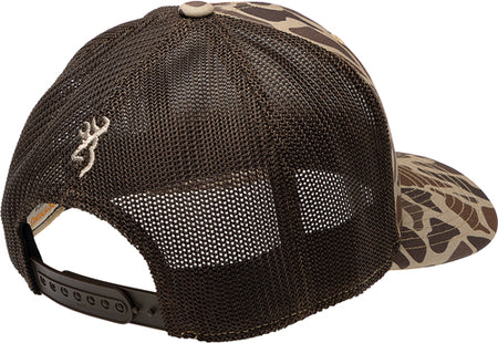Browning Flashback Tan Camo 110 Mesh Back Baseball Cap Rec Patch