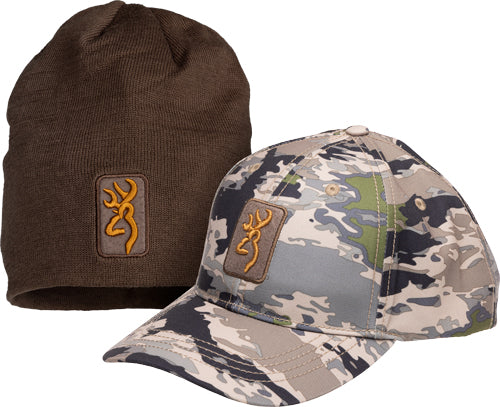 Browning OVIX/Major Brown Cap Beanie Combo Headwear Set