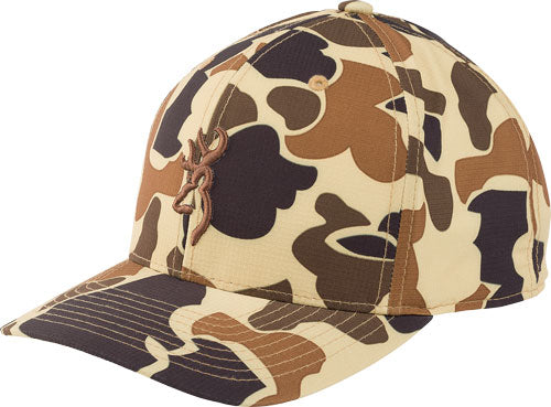 Browning Cupped Up Vintage Tan 110 Snapback Baseball Cap