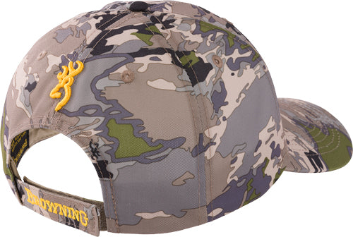 Browning Rimfire OVIX Camo Cap with Buckmark Logo and Velcro Back