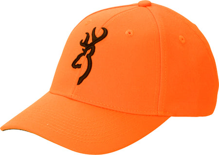 Browning Blaze Orange Adjustable Hat with 3D Buckmark Logo