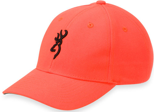 Browning Youth Safety Orange Hat 3D Buckmark Logo Adjustable