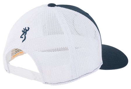 Browning Freedom Navy White 110 Mesh Back Baseball Cap Circle Patch