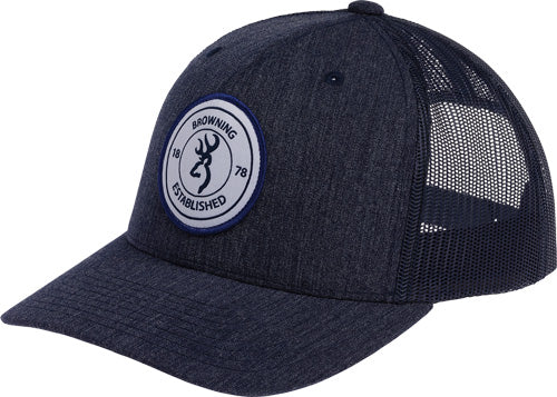 Browning Navy Blue Scout Circle Patch Logo Adjustable Baseball Cap