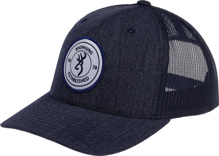 Browning Navy Blue Scout Circle Patch Logo Adjustable Baseball Cap