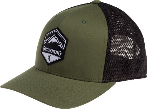 Browning Mountain Buck Loden 110 Adjustable Mesh Cap Buckmark Logo