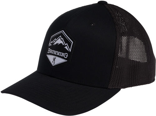 Browning Mountain Buck Black 110 Adjustable Mesh Cap Buckmark Logo