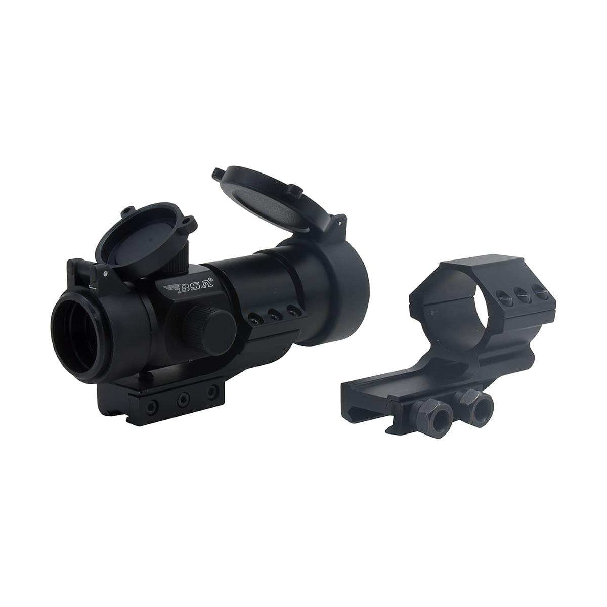 BSA 30mm Red Dot Scope with Dual Mount System 11 Brightness Settings