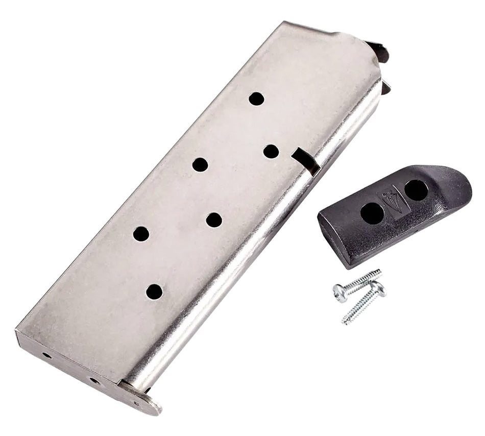 CMC Products 14141 .45 ACP 8rd Classic GI-Style 1911 Government Stainless/Black Magazine