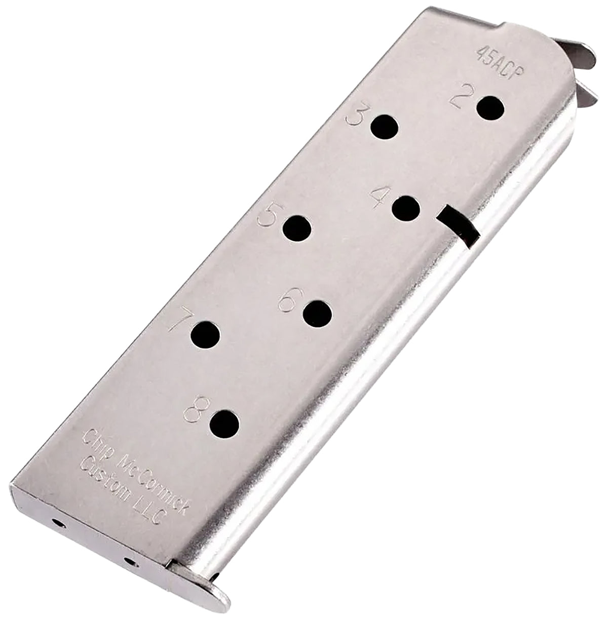 CMC Products 14110 Match Grade .45 ACP 1911 Government 8rd Stainless Steel Magazine