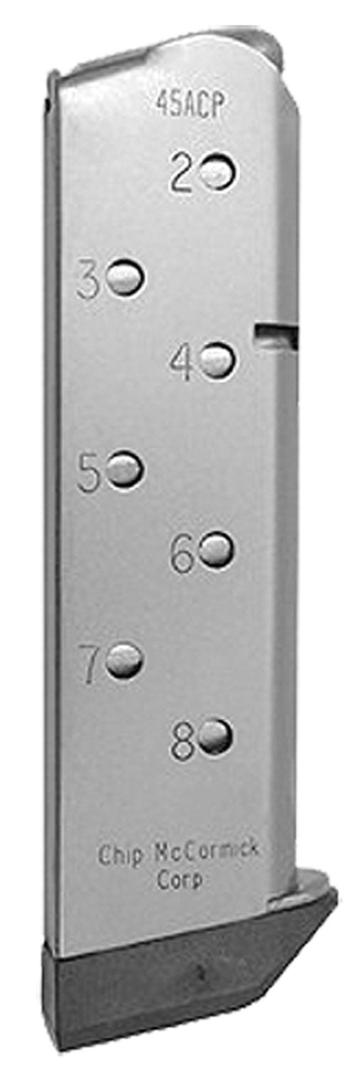 CMC Products MMG45FS8P Match Grade .45 ACP 1911 Government 8rd Stainless and Black Magazine