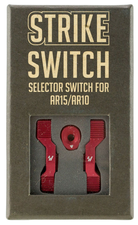 Strike Industries AR Ambidextrous Strike Switch Selector 60/90° ARSSSRED Red Aluminum