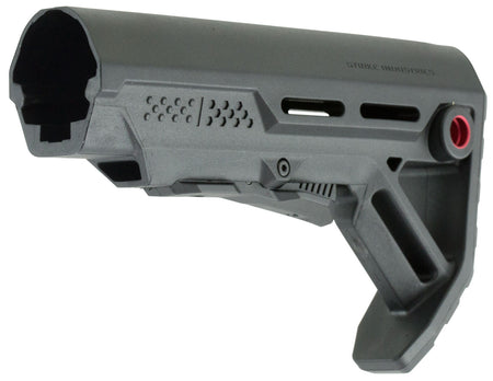Strike Industries MOD1 Mil-Spec Stock Black Red Accent Synthetic Fits AR-15 and M16