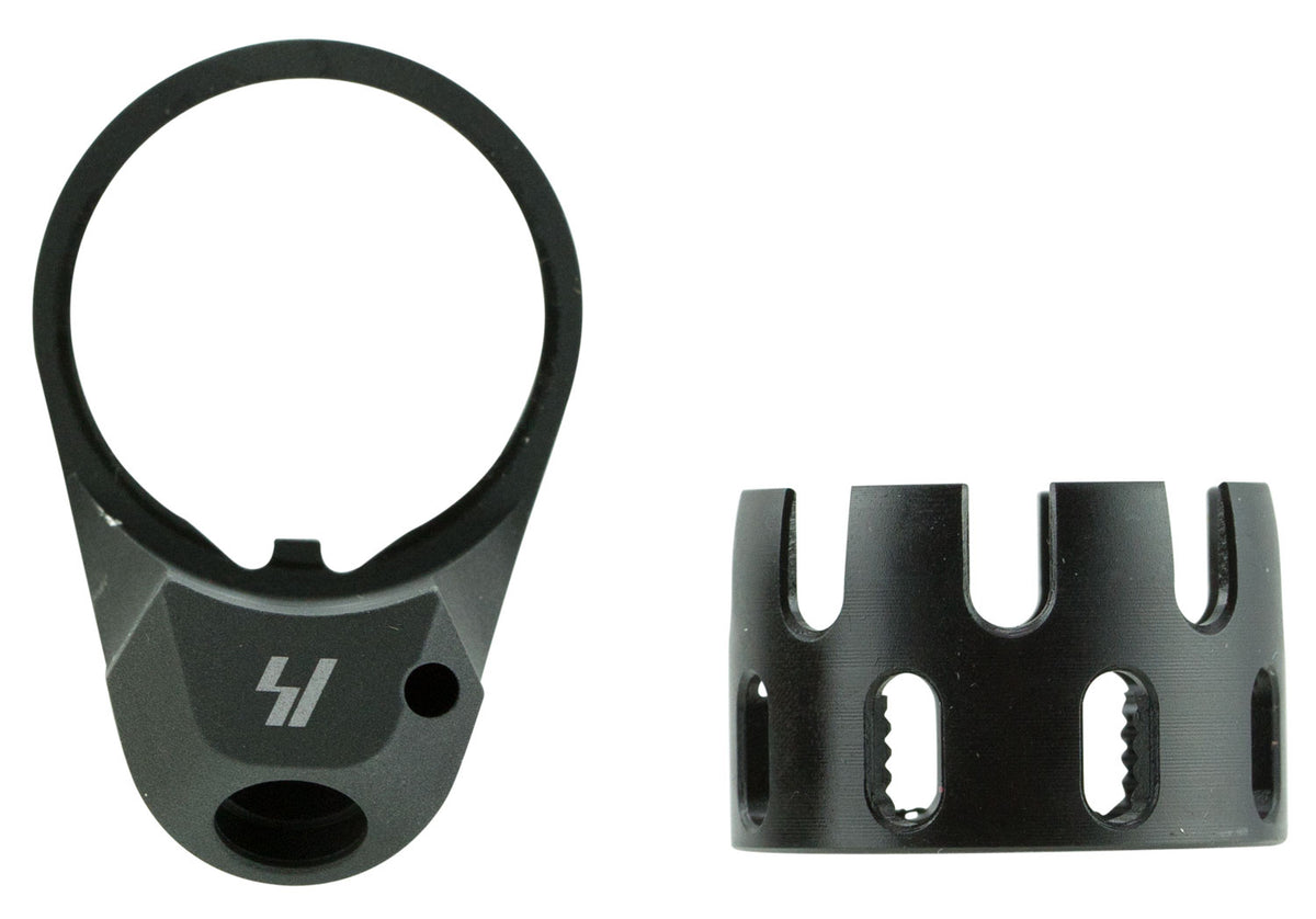 Strike Industries AR-15 Enhanced Castle Nut Extended End Plate Steel Black with Quick Detach