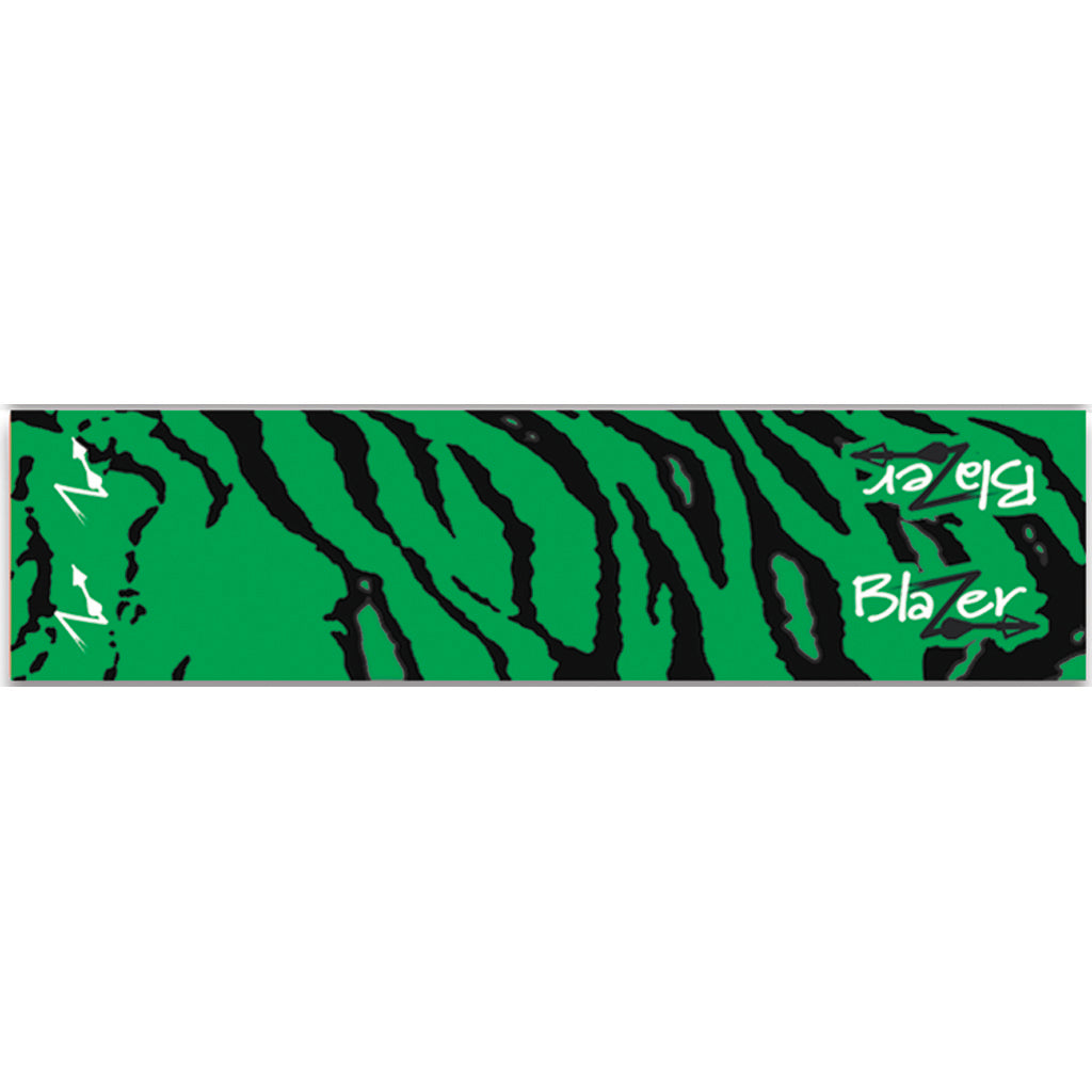 Bohning Blazer Vane Arrow Wraps 4 in. Green Tiger 13 pk.