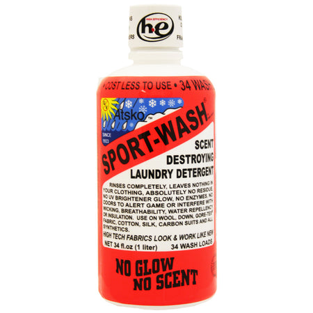 Atsko Sport-Wash UV-Free Residue-Free Laundry Detergent 1 Liter