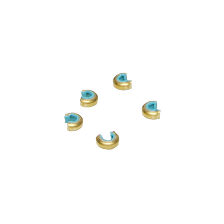 October Mountain Blue Target Brass Nock Sets Archery 5 pk.