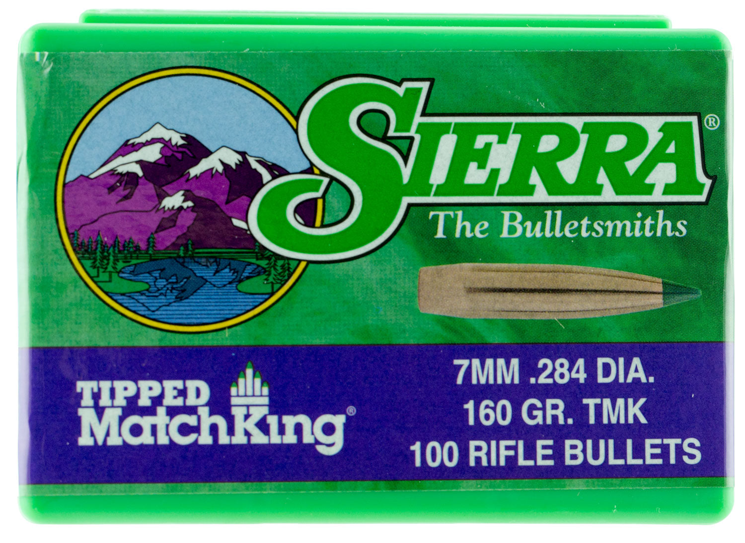 Sierra 7660 Tipped MatchKing 7mm 160 Grain TMK Bullets 100/Box