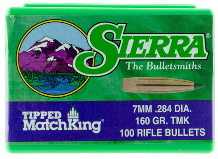Sierra 7660 Tipped MatchKing 7mm 160 Grain TMK Bullets 100/Box