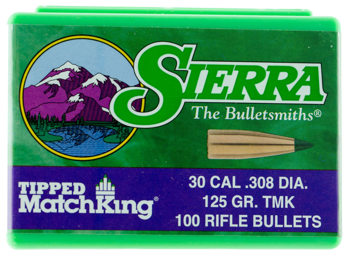 Sierra 7725 Tipped MatchKing 30 Caliber 125 Grain TMK 100/Box