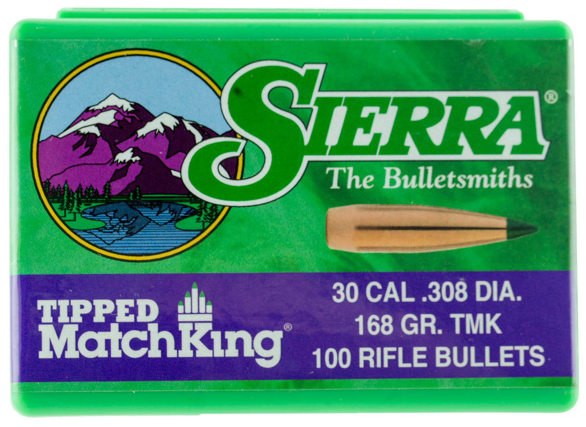Sierra 7768 Tipped MatchKing 30 Caliber 168 Grain TMK 100/Box