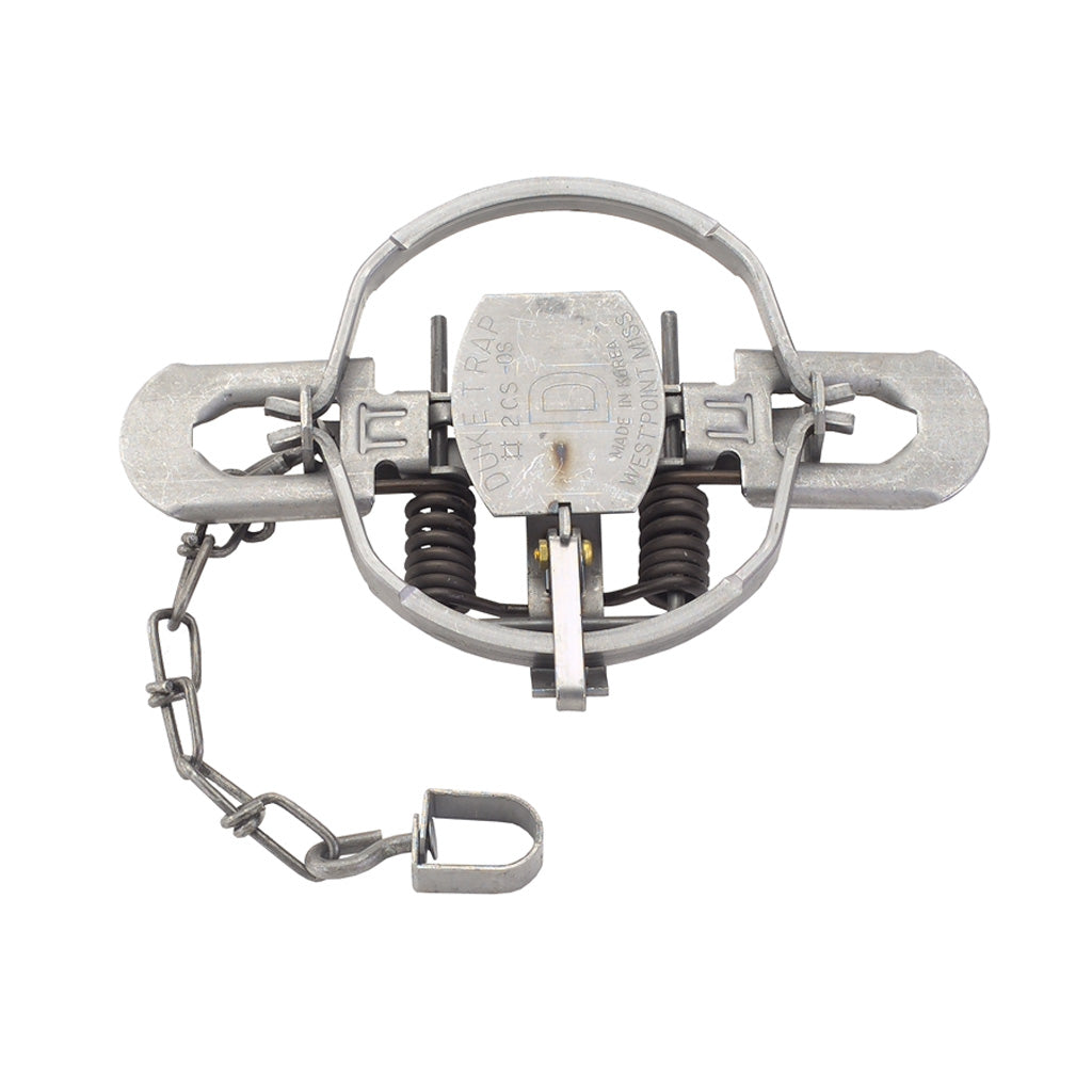 Duke No. 2 Coil Spring Trap with Offset Jaws
