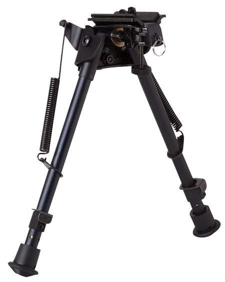 Firefield FF34024 Compact Adjustable Bipod 9-14" Black Aluminum with Picatinny Adapter