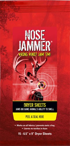 Nose Jammer Formula Dryer Sheets for Hunting Clothes