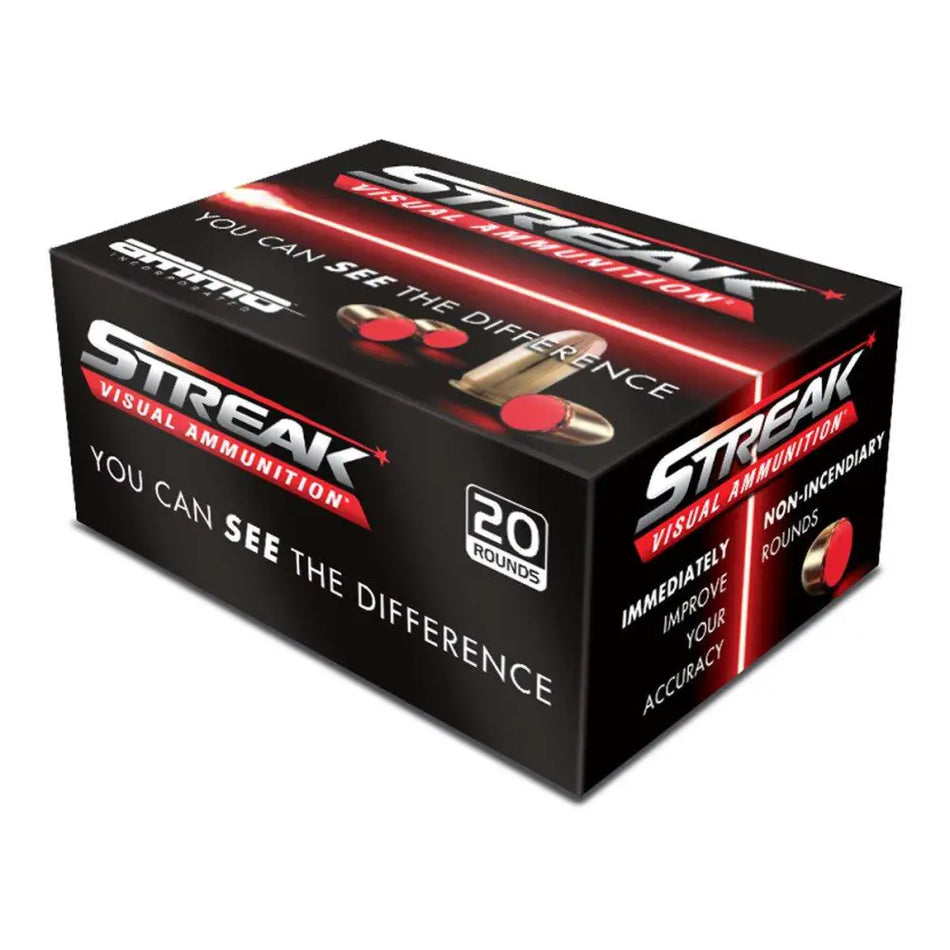 Streak Visual Ammunition Tracer Jacketed Hollow Point 90 Grain .380 ACP/Auto  818778021192
