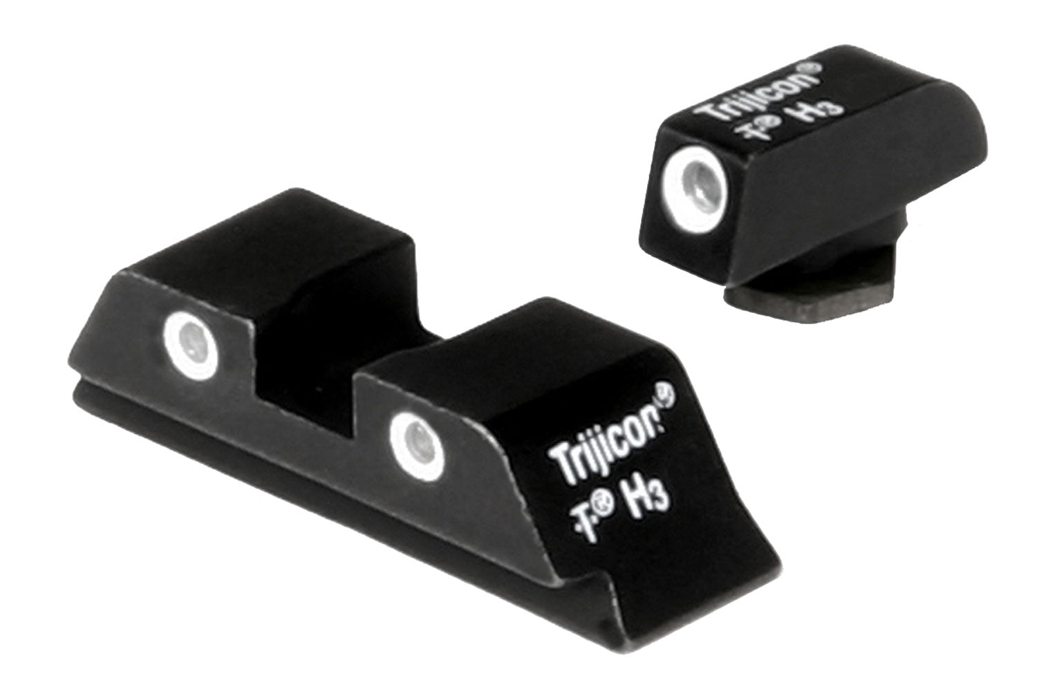 Trijicon 600210 Bright & Tough Night Sight Set Green Tritium White Outline - Glock Standard Frame Models