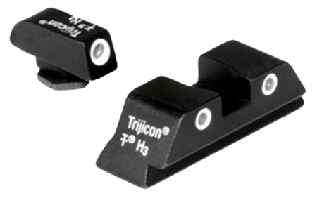 Trijicon 600227 Bright & Tough Night Sight Set Green Tritium White Outline - Glock Large Frame Models