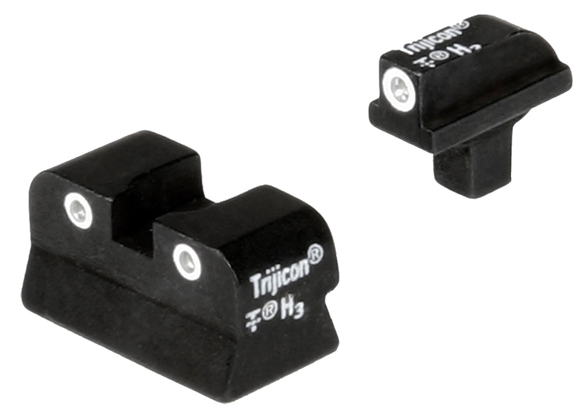 Trijicon 600138 Bright & Tough Night Sight Set Green Tritium White Outline - Colt 1911 Post-1988 Models