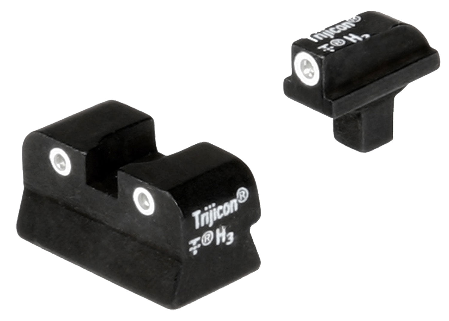 Trijicon 600138 Bright & Tough Night Sight Set Green Tritium White Outline - Colt 1911 Post-1988 Models