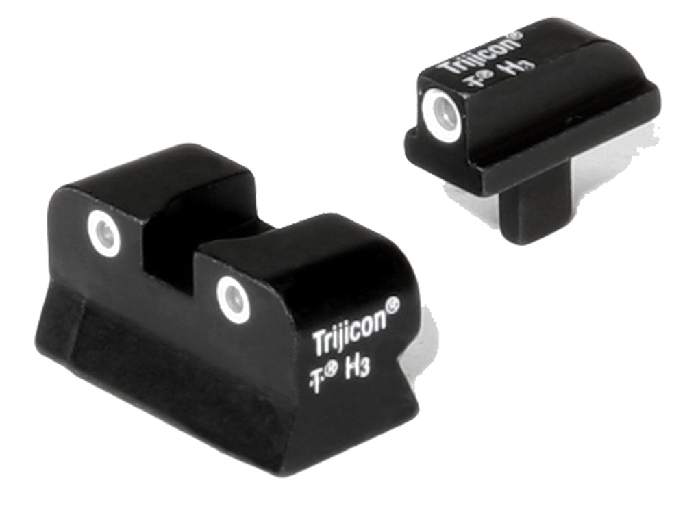 Trijicon 600145 Bright & Tough Night Sight Set Green Tritium White Outline - Colt 1911 Pre-1988 Models