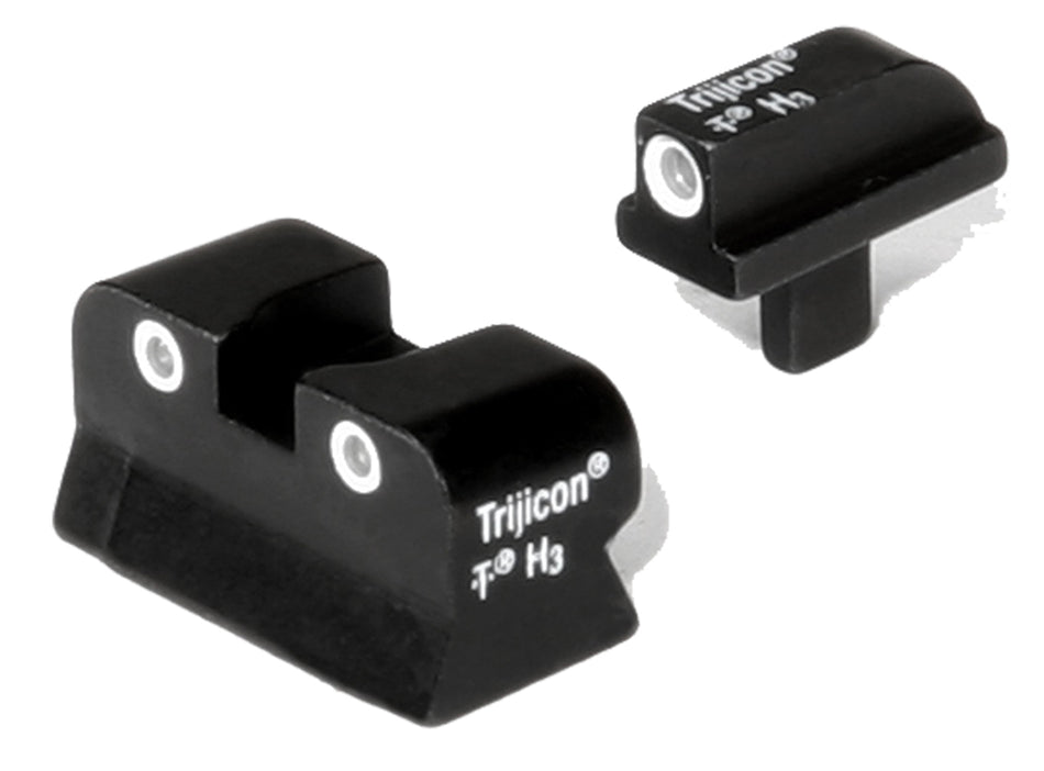 Trijicon 600145 Bright & Tough Night Sight Set Green Tritium White Outline - Colt 1911 Pre-1988 Models