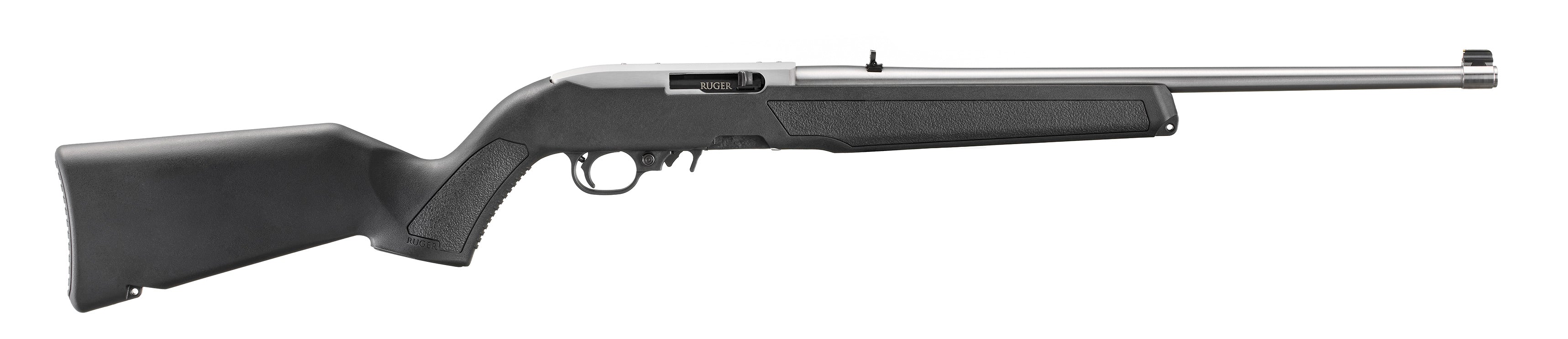 Ruger 10/22 22 LR 10+1 18.50" Satin Stainless Steel Barrel & Drilled & Tapped Receiver, Black Fixed w/M-LOK Polymer Stock