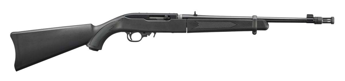 Ruger 32011 10/22 Takedown 22 LR 10+1 16.40" Satin Black Alloy Steel Threaded Barrel & Receiver w/Scope Rail, Black Fixed Synthetic Stock