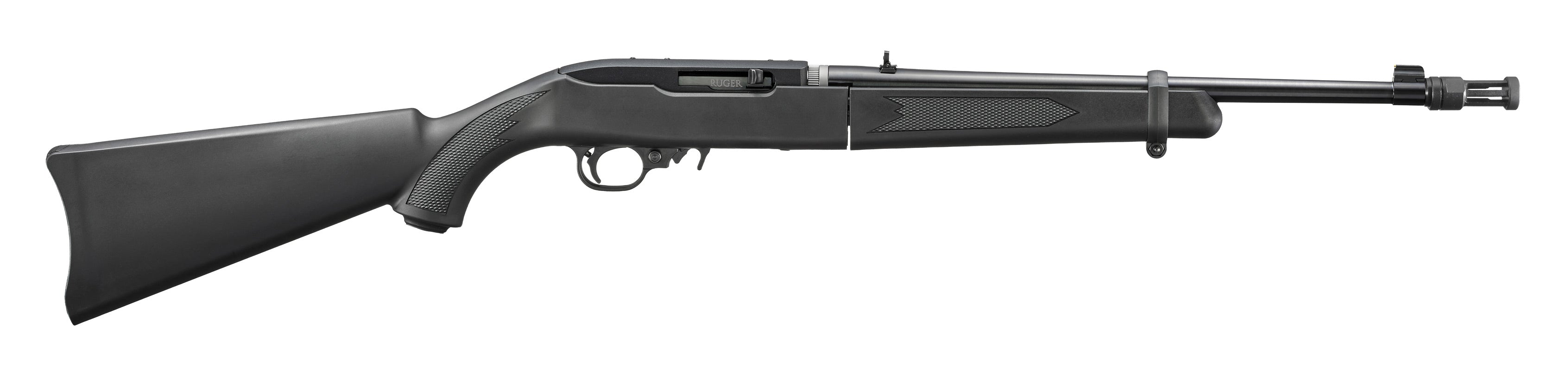 Ruger 32011 10/22 Takedown 22 LR 10+1 16.40" Satin Black Alloy Steel Threaded Barrel & Receiver w/Scope Rail, Black Fixed Synthetic Stock