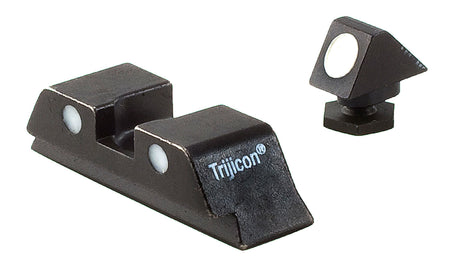 Trijicon 600234 Steel Sight Set White Dot Front & Rear (Non-Tritium) - Glock 17MOS/19MOS/34MOS