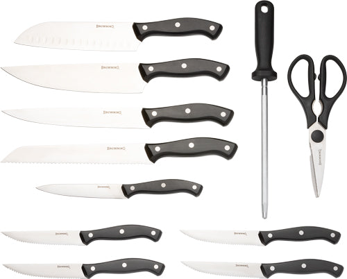 Browning Kitchen Knife and Butcher Block Set