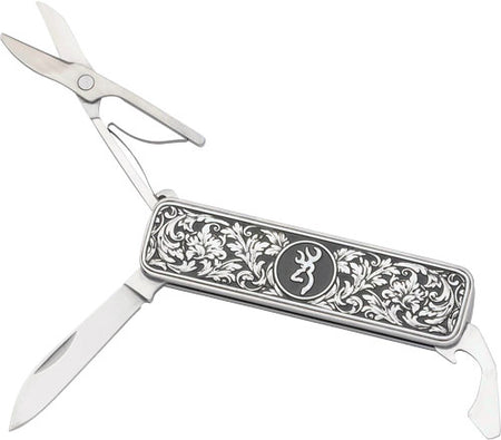 Browning Morgan Scroll Engraved Multi-Function Folder Knife