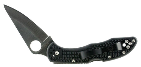 Spyderco C11PBK Delica 4 2.88" Folder Plain Drop Point VG-10 SS Blade, Black FRN Handle Includes Pocket Clip