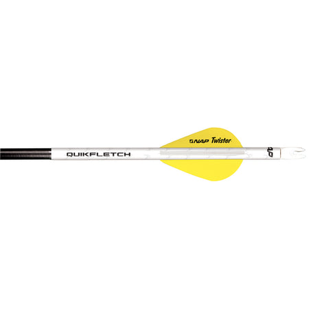 NAP Quikfletch w/Twister Arrow Vanes White and Yellow 6-Pack