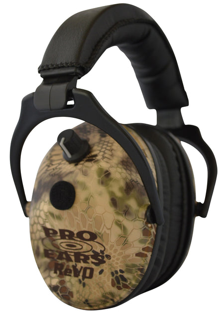 Pro Ears ER300HI ReVO 25dB NRR Electronic Hearing Protection Muff Kryptek Highlander Youth 1 Pair