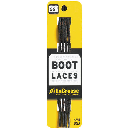 LaCrosse 76 in. Replacement Boot Laces Black/Brown