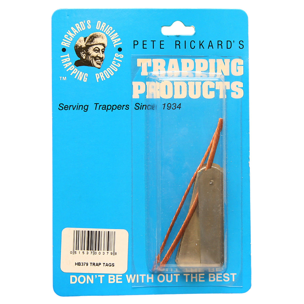 Rickards 2 in. Zinc Trap Tags w/Wire 25 pk.