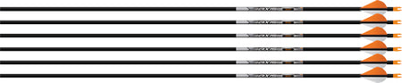Easton 5MM Axis SPT 400 Arrows 6-Pack HalfOut 2" Blazer Vanes