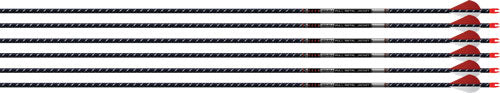 Easton FMJ 5MM 300 Arrows 6-Pack Autumn Orange Bully Vanes 2"